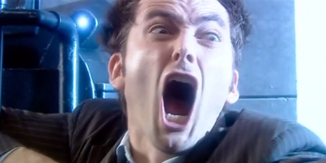 David Tennant yelling in Doctor Who