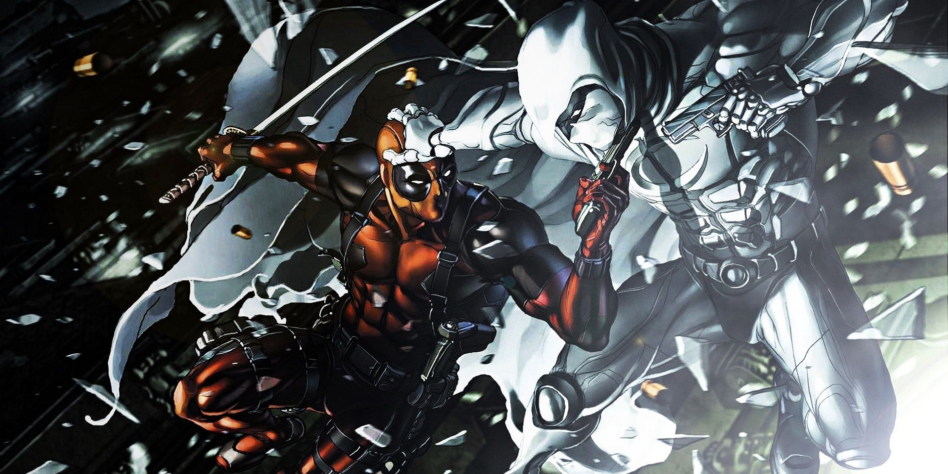 Deadpool battles Moon Knight