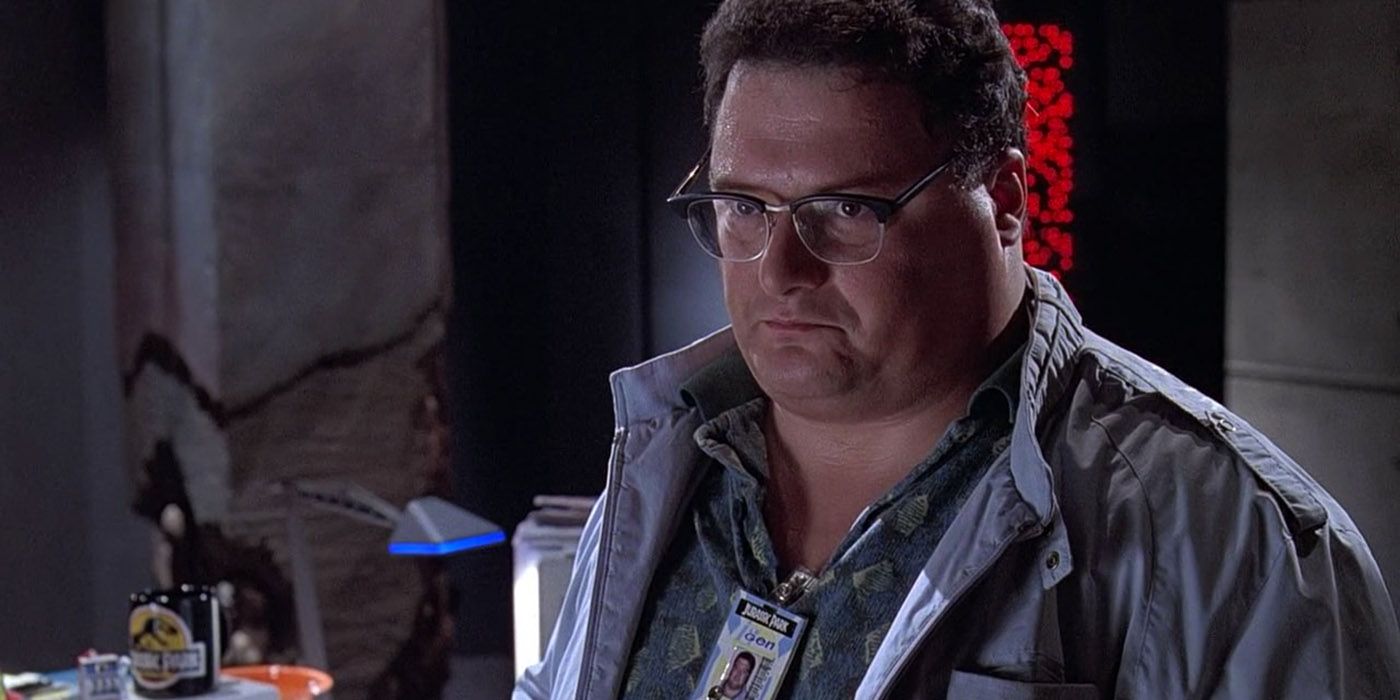 Dennis Nedry played by Wayne Knight in Jurassic Park