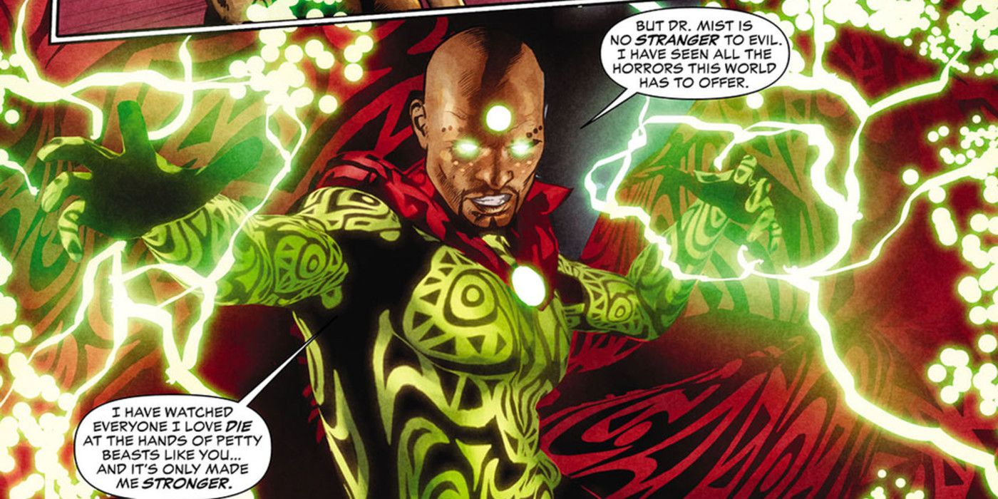 An evil version of Doctor Mist in Justice League Dark