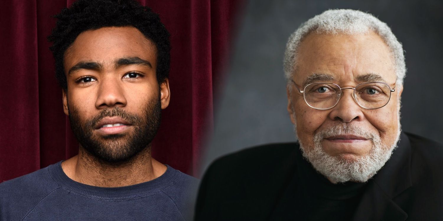 Donald Glover and James Earl Jones in The Lion King