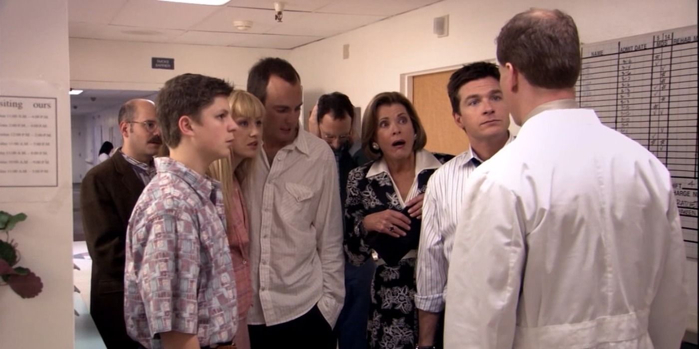 Dr. Fishman and the Bluths on Arrested Development