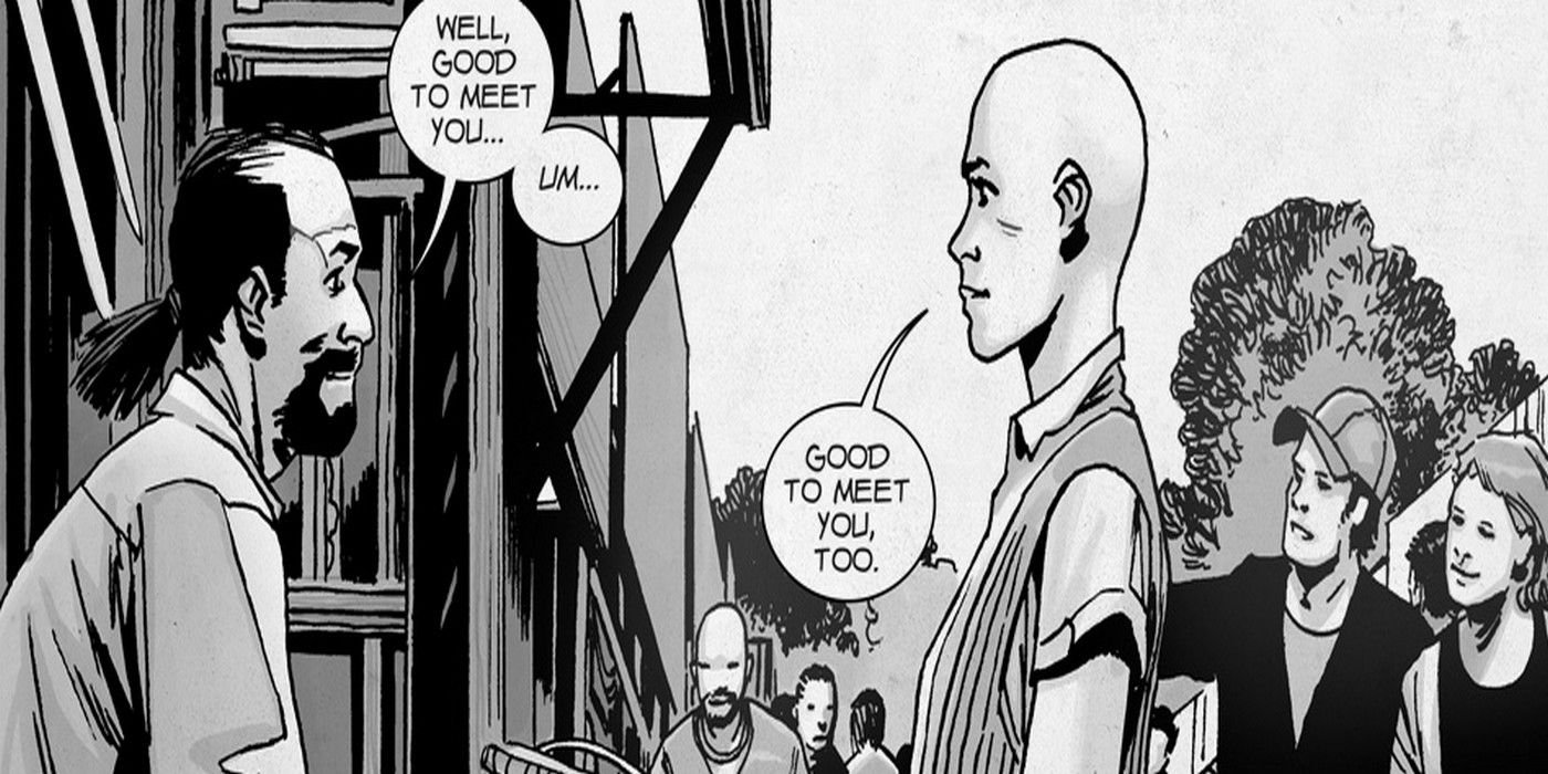 Earl and Alpha in The Walking Dead comic