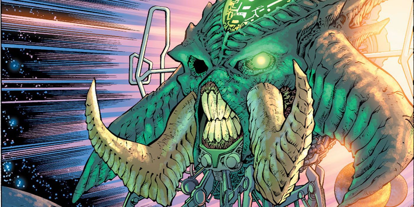 Ekron the Green Lantern and his ring-inspiring eye