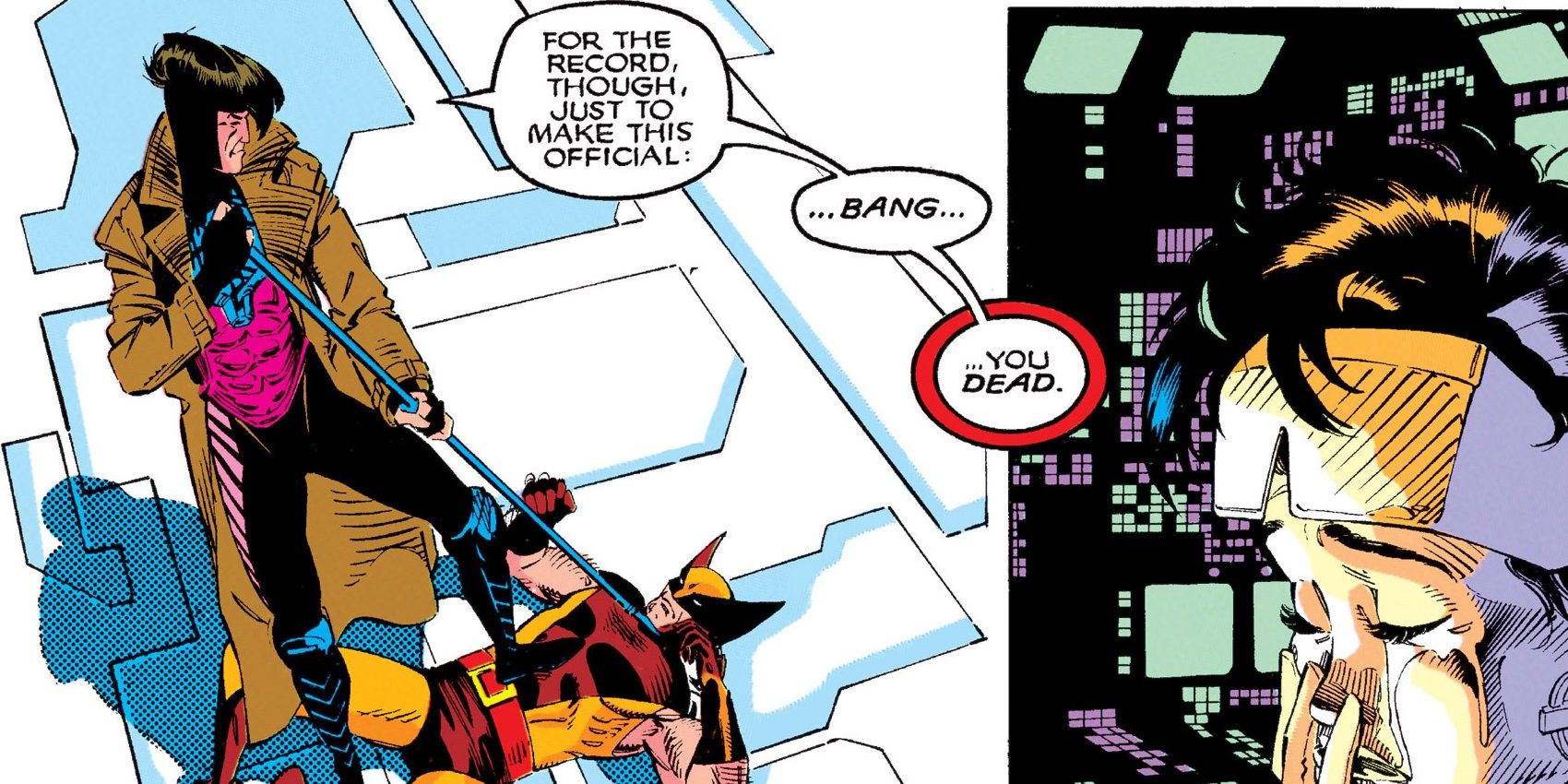 Gambit beats Wolverine in the Uncanny X-Men