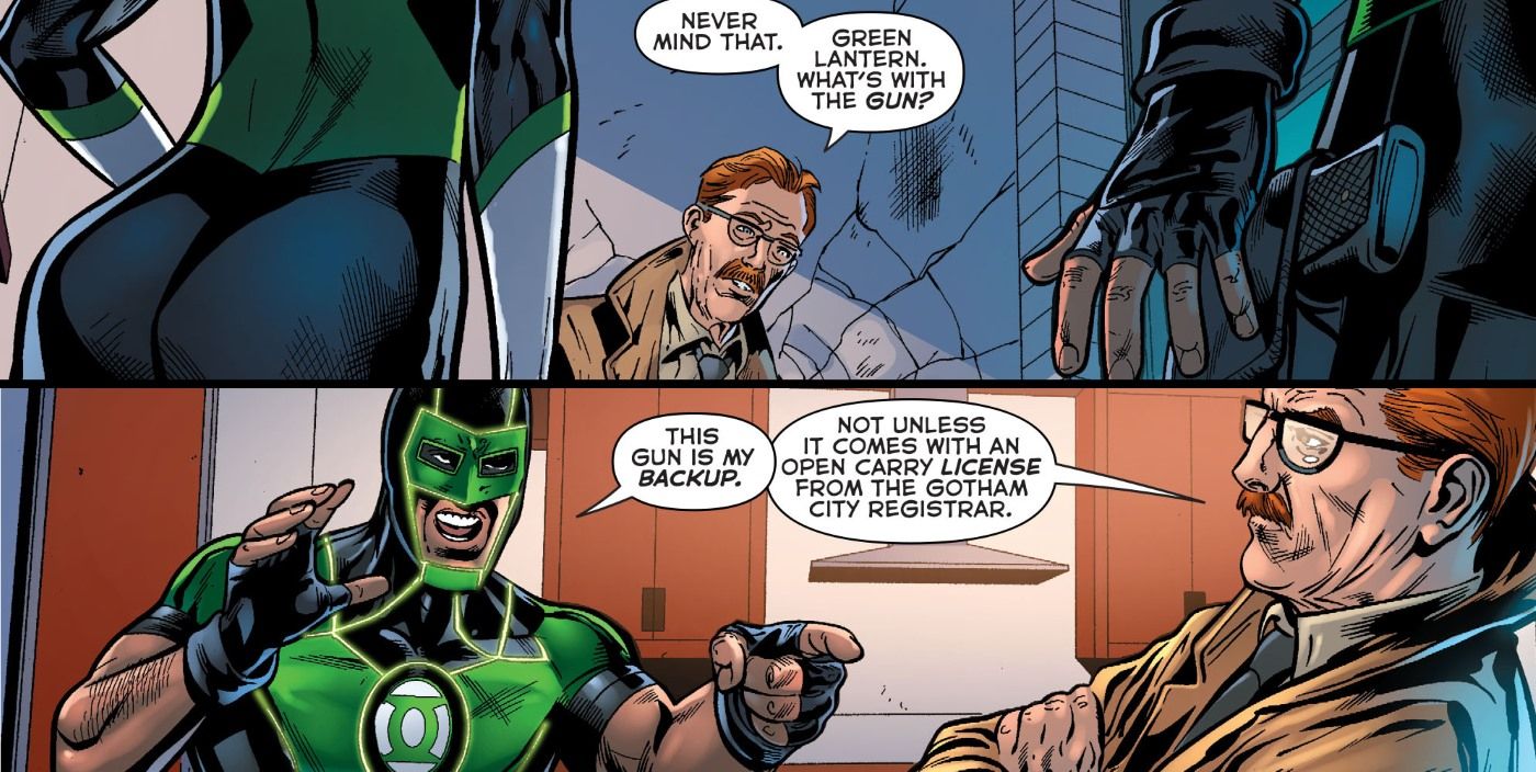 Green Lantern Gun Comic Gordon