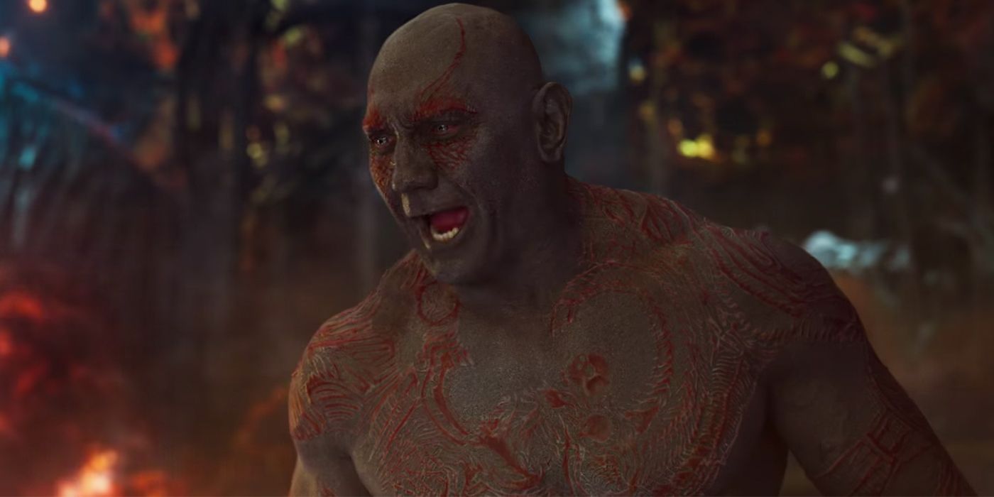 Drax laughs in Guardians of the Galaxy Vol. 2