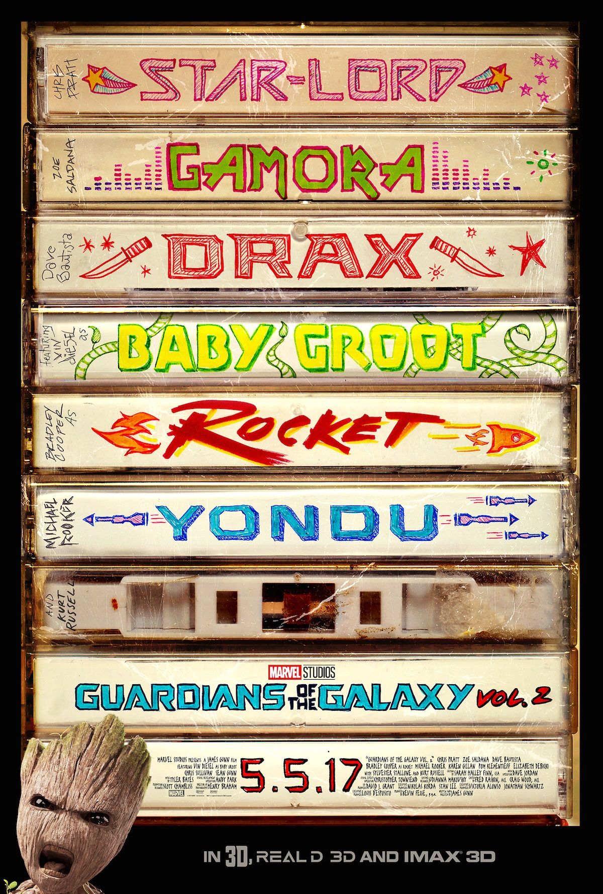Guardians of the Galaxy Vol 2 One Sheet