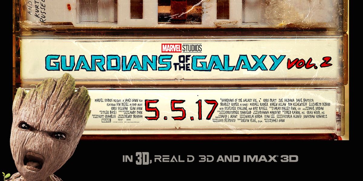 Guardians of the Galaxy 2 Poster: Baby Groot Wants Mixtapes