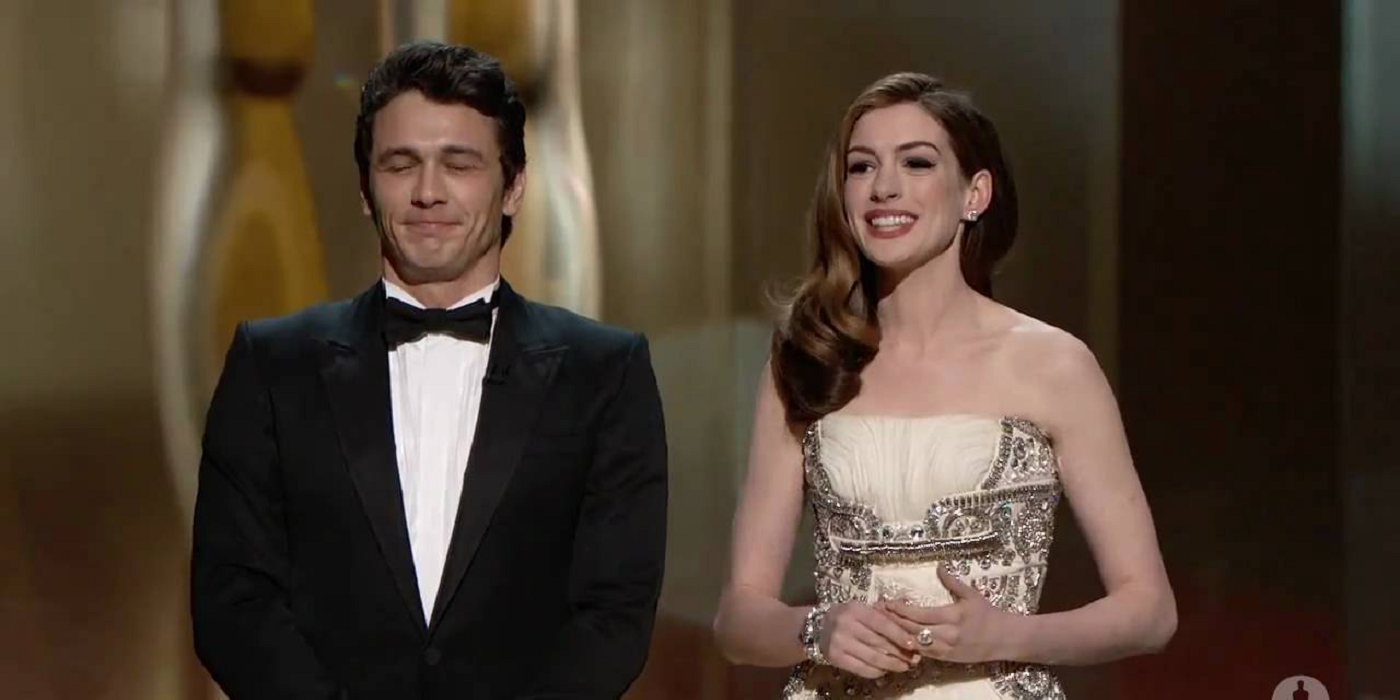 James Franco and Anne Hathaway at the Oscars