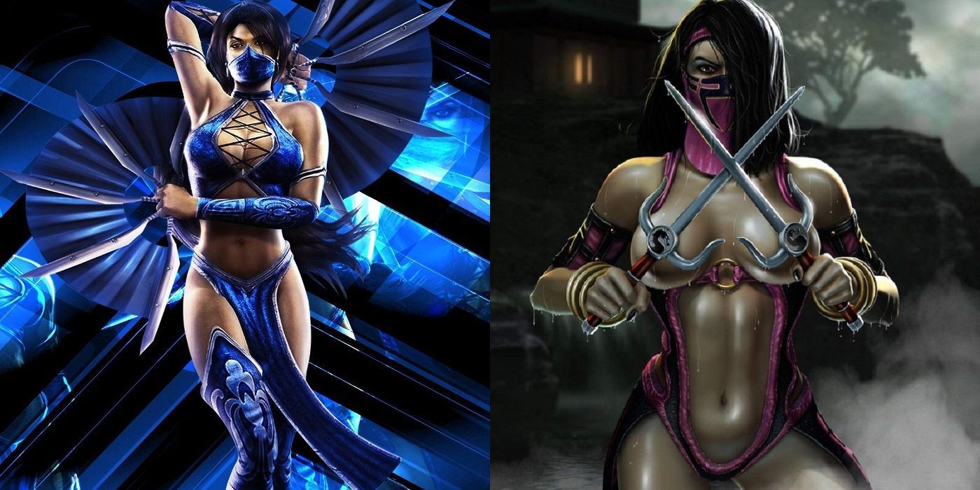 Kitana and Mileena from Mortal Kombat