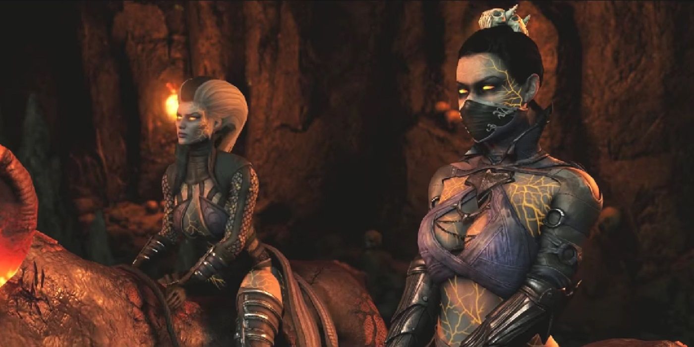 Kitana and Sindel in Mortal Kombat X