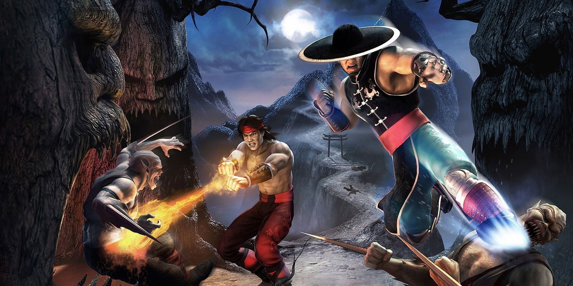 Liu Kang and Kung Lao in Mortal Kombat: Shaolin Monks