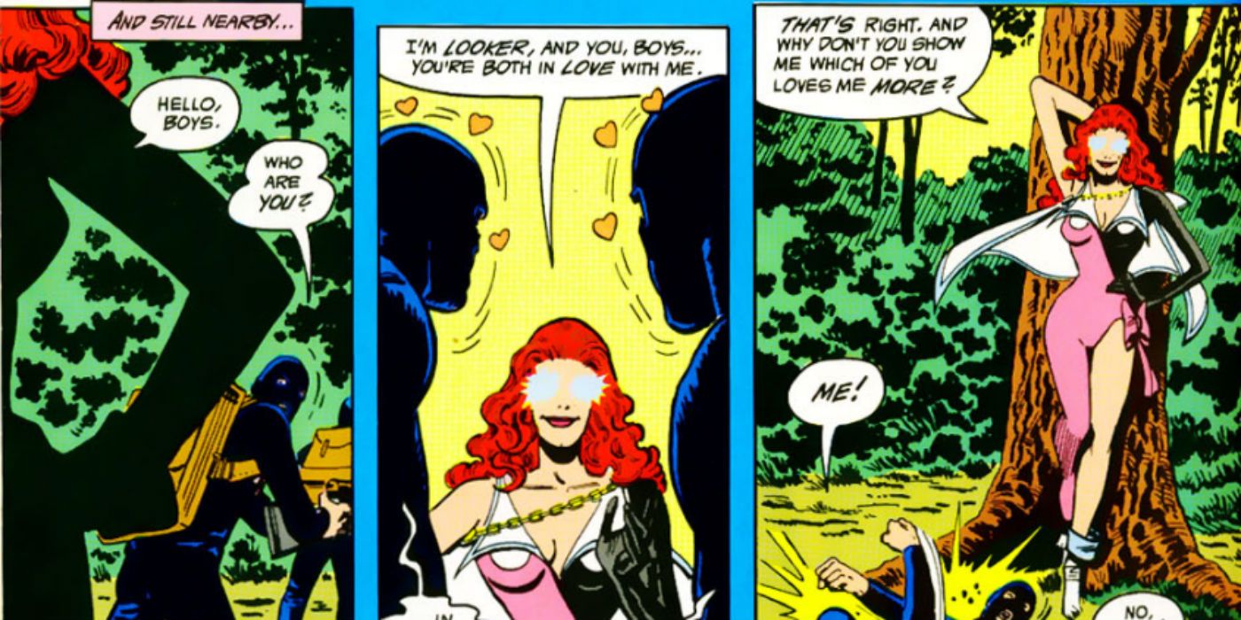 Looker from DC Comics Uses Her Powers to Make Men Fight Over Her