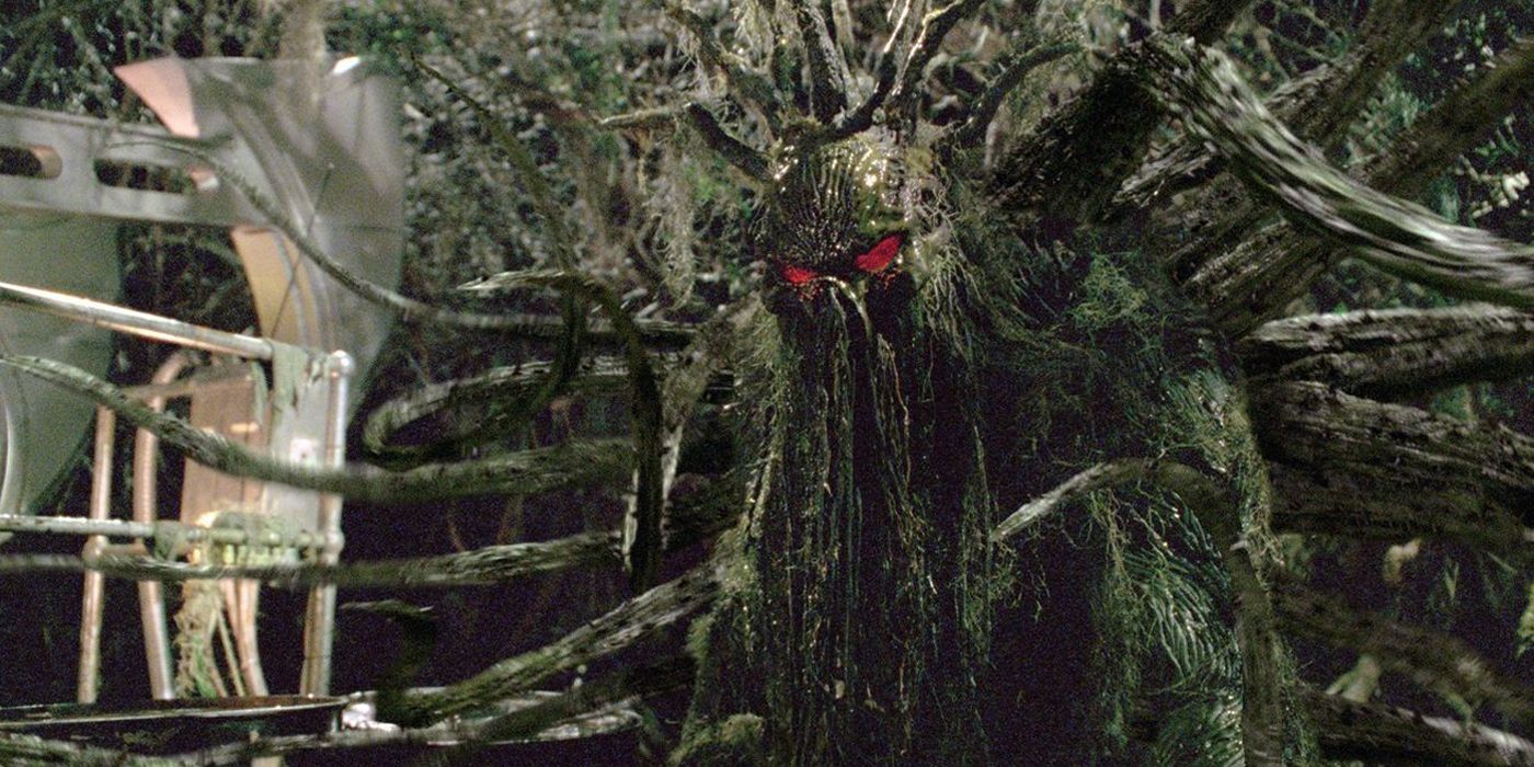 Man-Thing extends his branches in the Man-Thing movie 