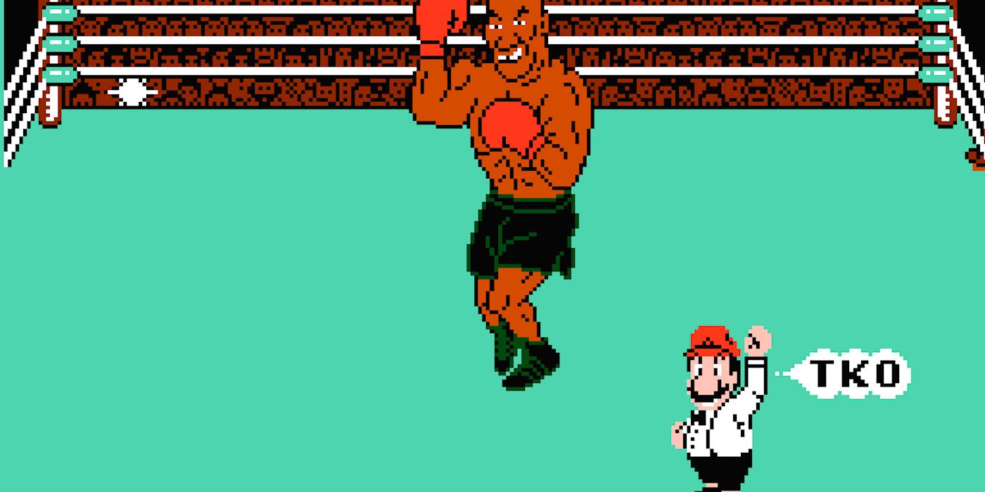 Maro Referee on the ring with Mike Tyson in Punch-Out.