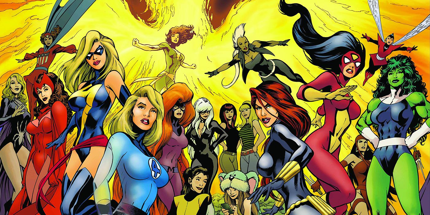 Marvel Heroines Group Picture
