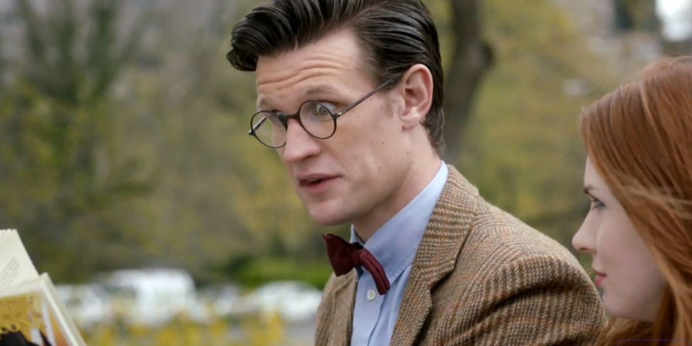 Matt Smith in Doctor Who wearing glasses