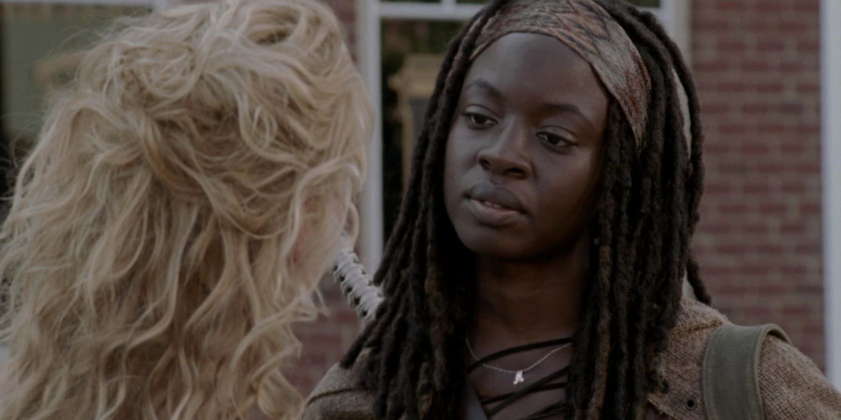 Michonne and Andrea on The Walking Dead
