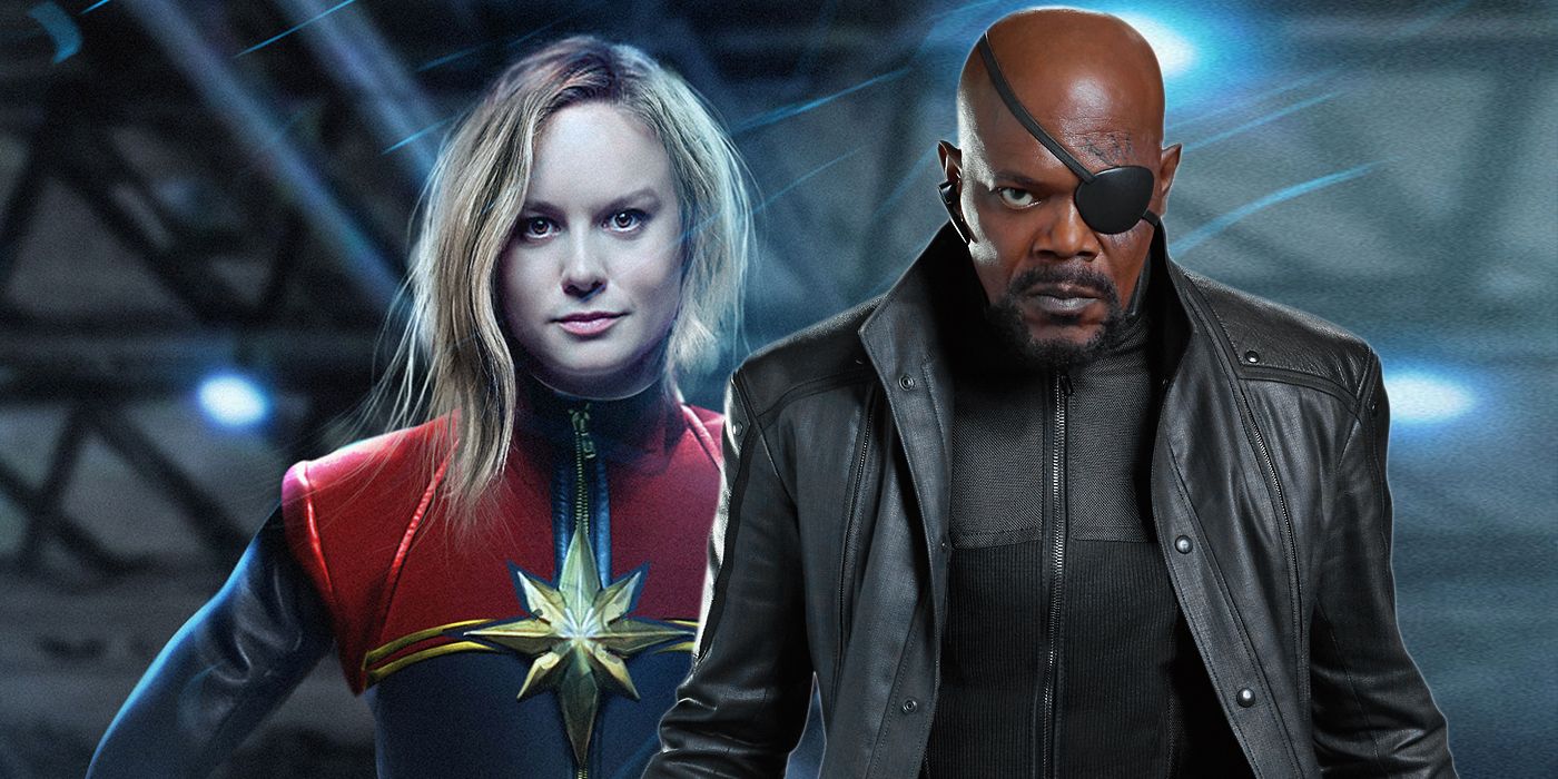 Nick Fury and Captain Marvel