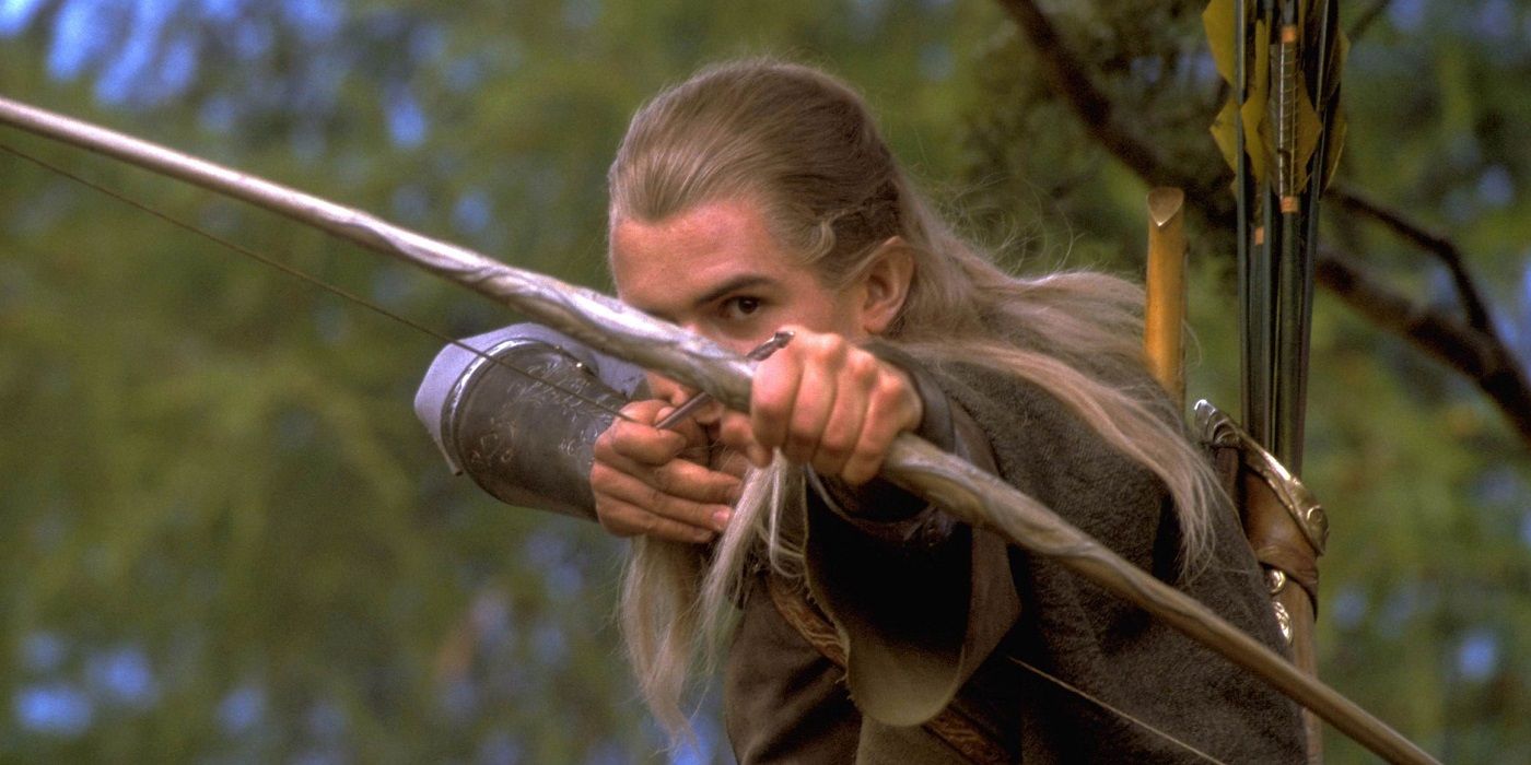Orlando Bloom as Legolas Greenleaf Archer Bow And Arrow The Lord of the Rings