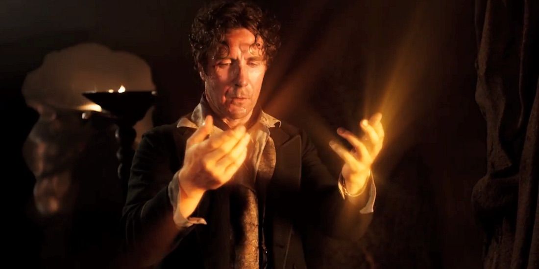 Paul McGann in Night of the Doctor regeneration