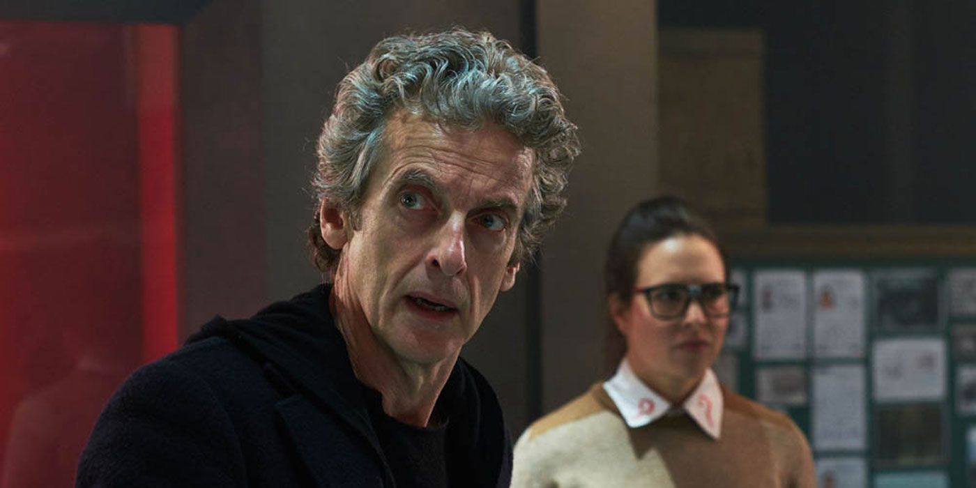 Peter Capaldi and Ingird Oliver in The Zygon Inversion