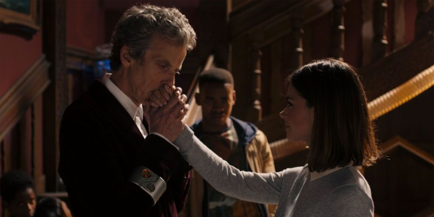 Peter Capaldi and Jenna Coleman in Face The Raven