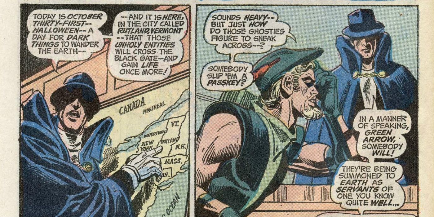 Phantom Stranger Green Arrow Justice League of America Comic Book