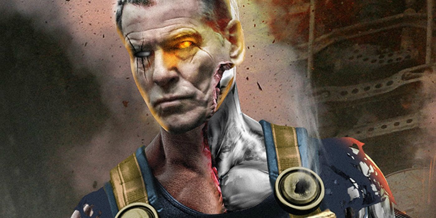 Pierce Brosnan as Cable by BossLogic