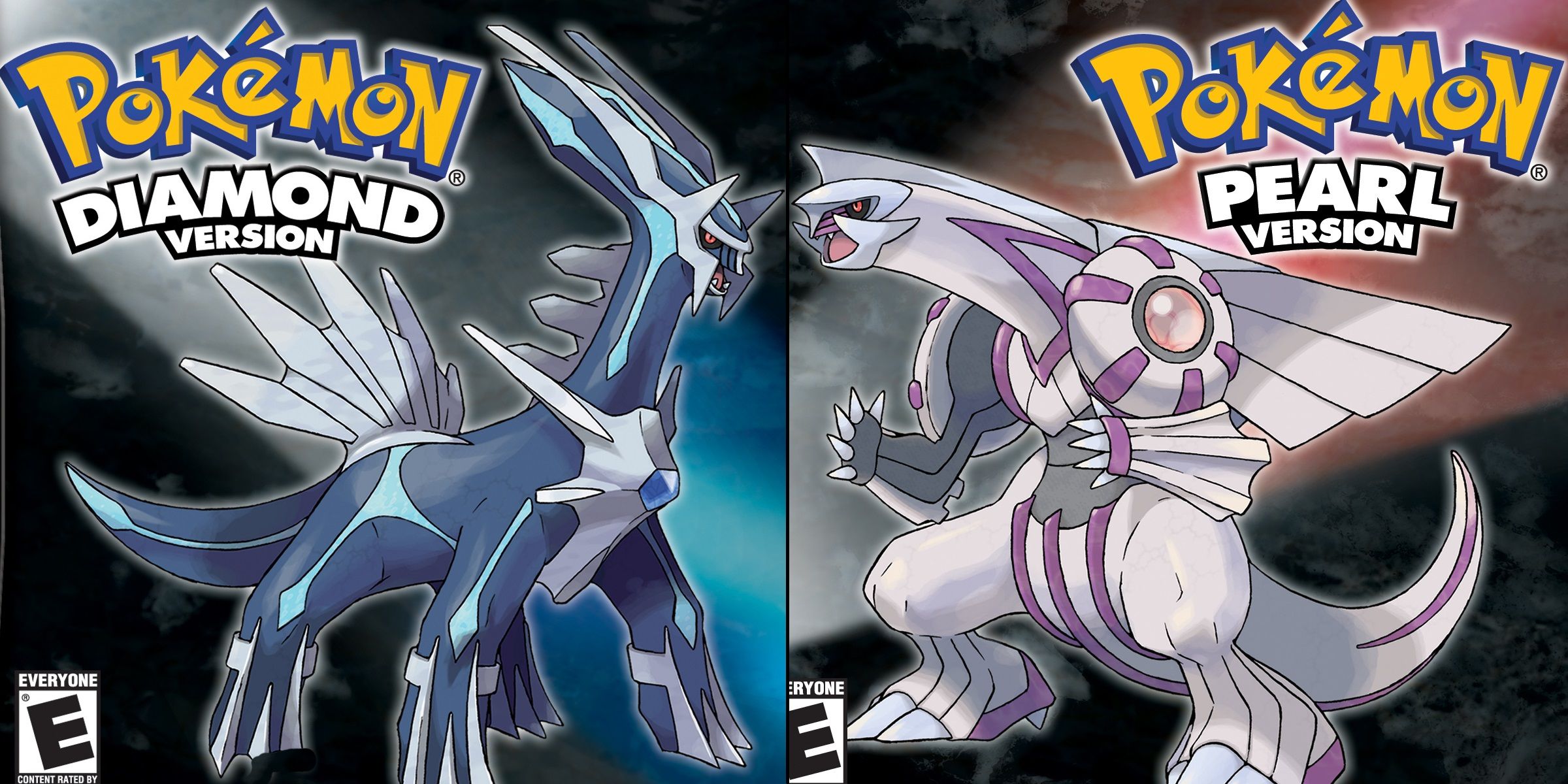 Pokemon Diamond and Pearl covers side by side.