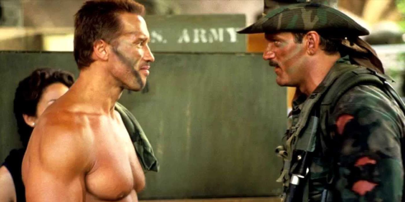 Predator's Arnold Schwarzenegger and Jesse Ventura