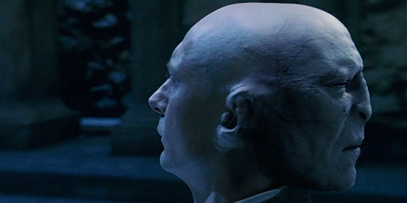 Professor Quirrel fused to Voldemort in Harry Potter and the Sorcerer's Stone