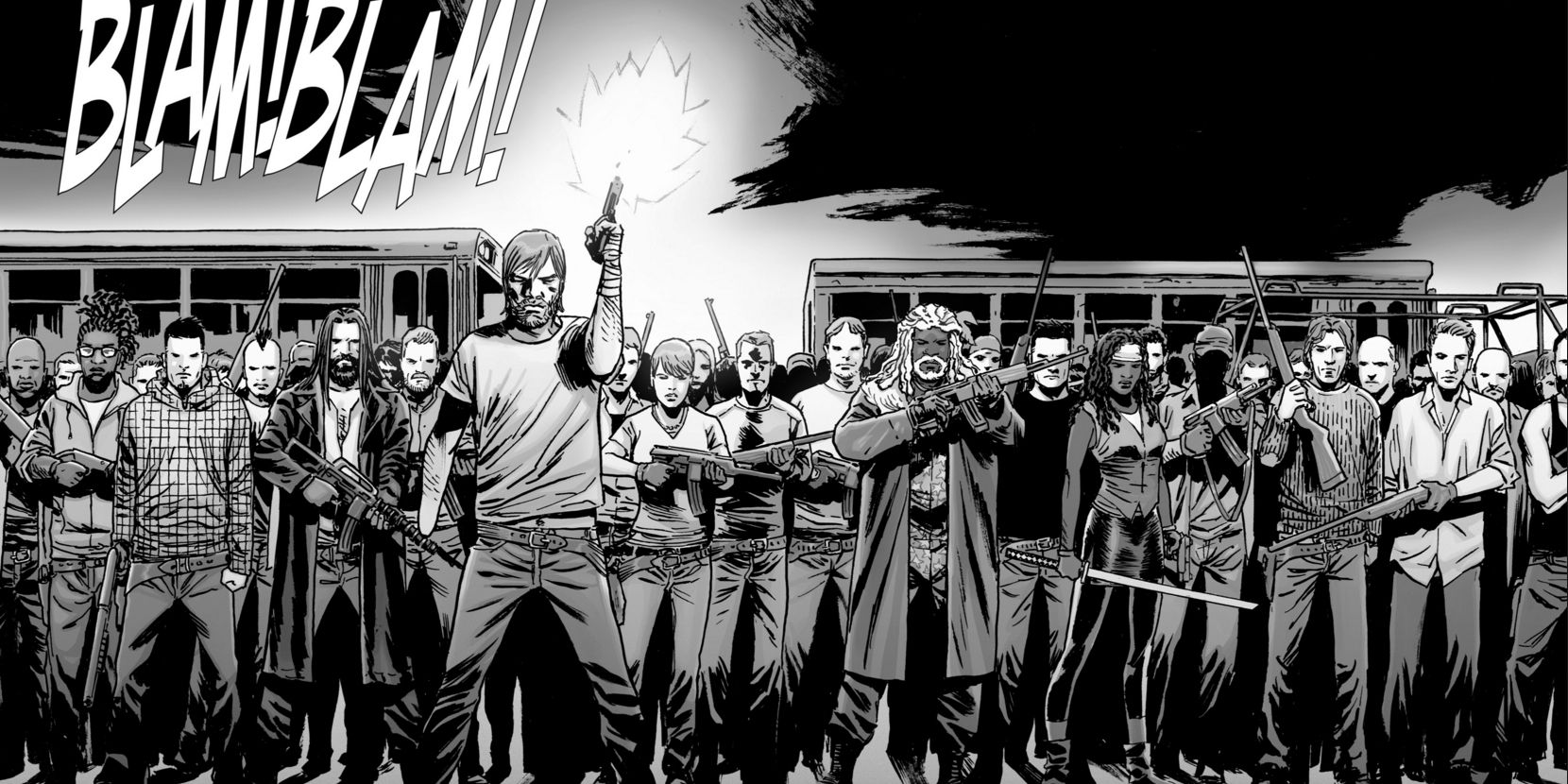 Rick's Army in The Walking Dead Comic