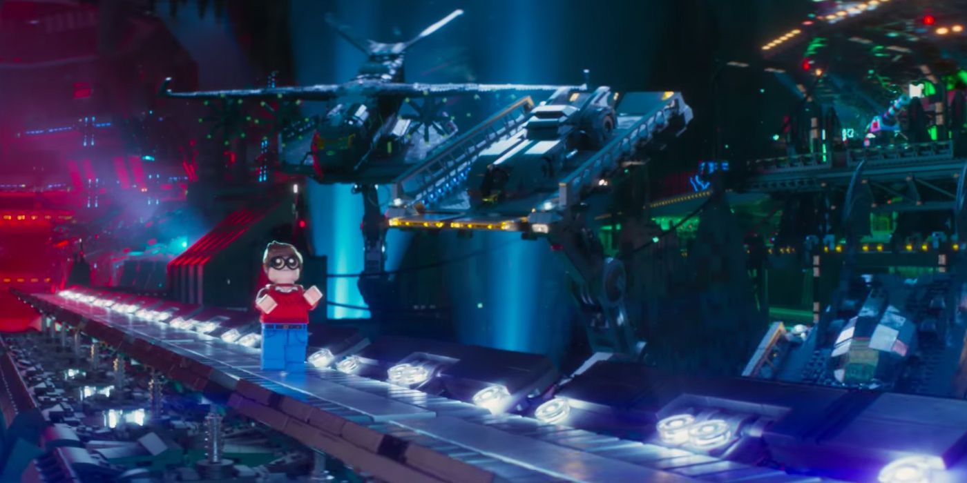 Robin in the Batcave in The Lego Batman Movie