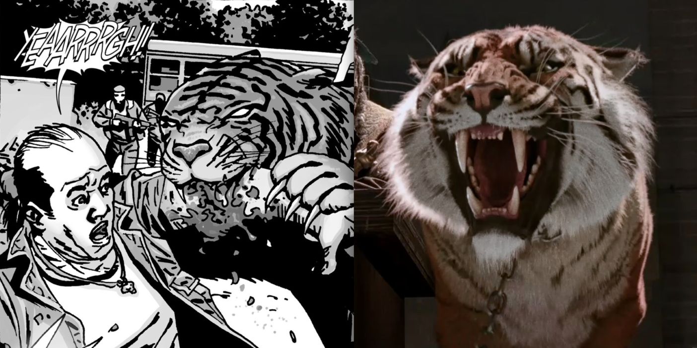 Shiva the Tiger on The Walking Dead