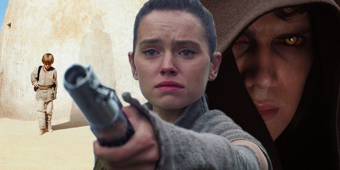 Star Wars Prequel and Sequel Trilogy with Rey and Anakin