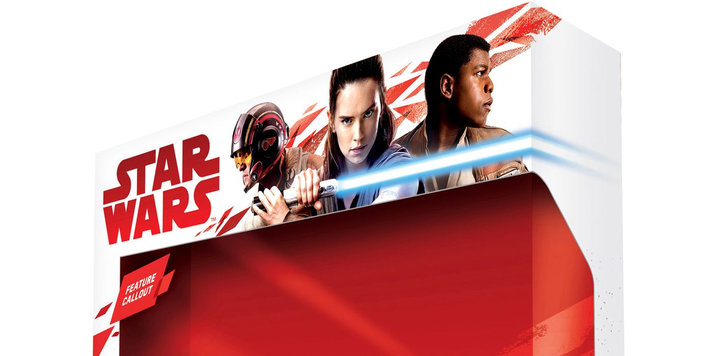 Star Wars The Last Jedi Merchandise Packaing featuring Poe Dameron Rey and Finn