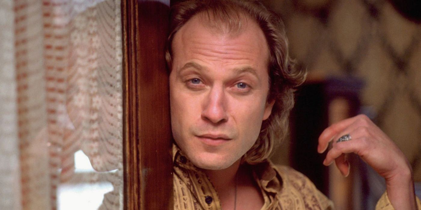 Ted Levine as Buffalo Bill standing in his doorway in The Silence of the Lambs
