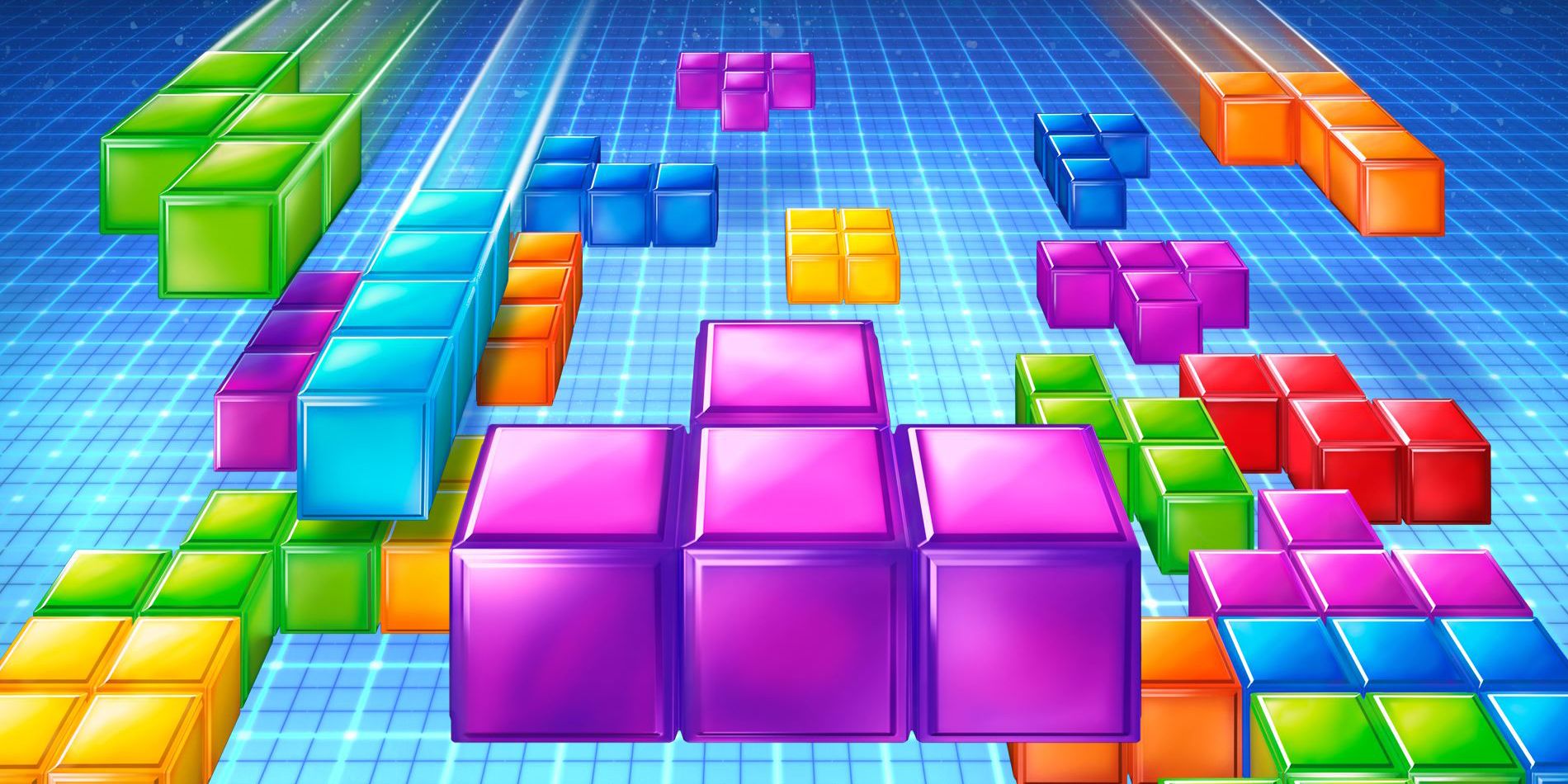 digital tetris blocks