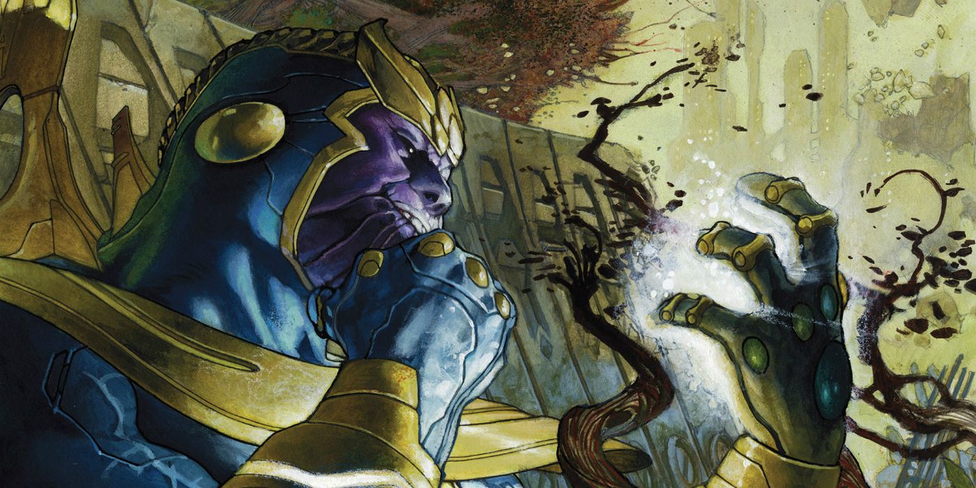 Thanos usa seus poderes nos quadrinhos de Thanos Rising.