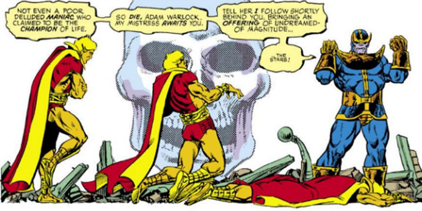 Thanos kills Adam Warlock