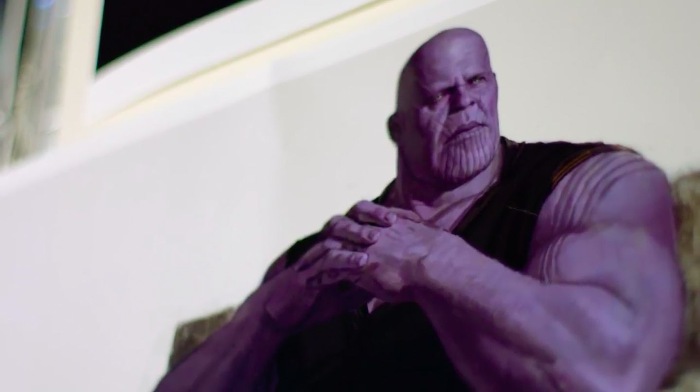 Thanos sleeveless concept art for Avengers Infinity War