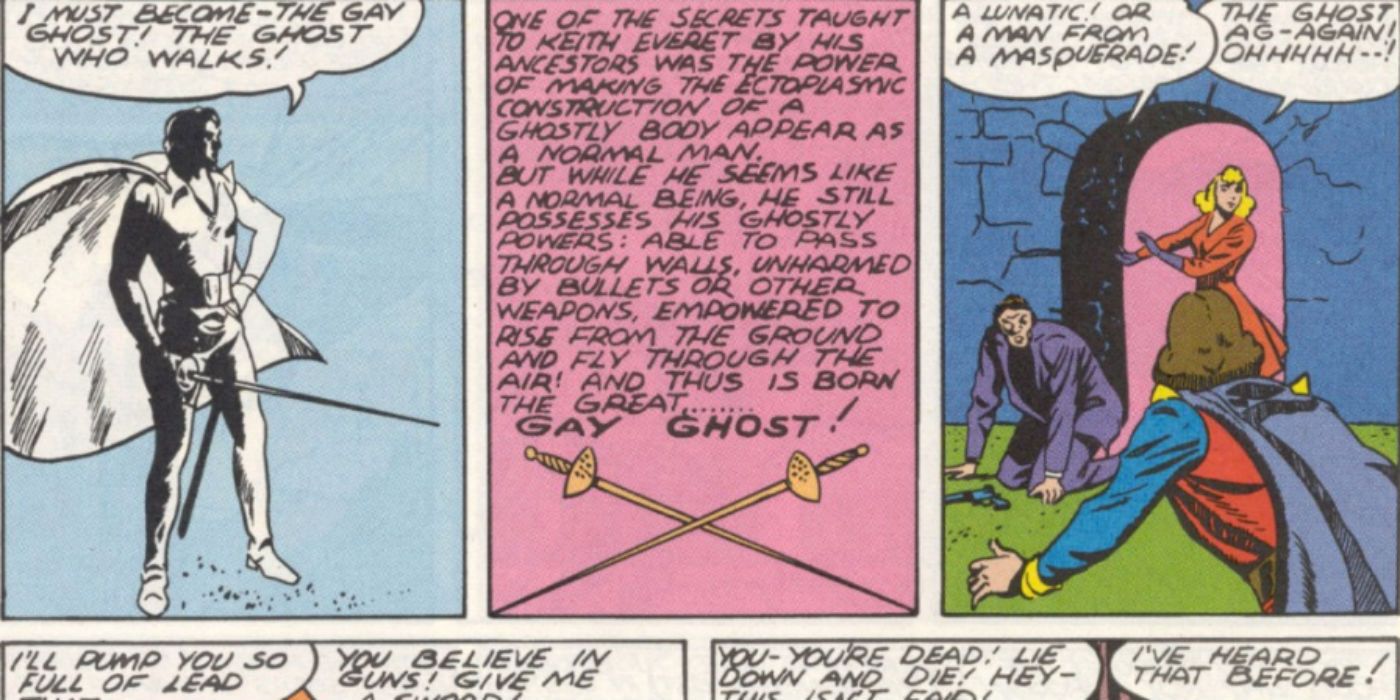 The Gay Ghost Introduces Himself in Sensation Comics