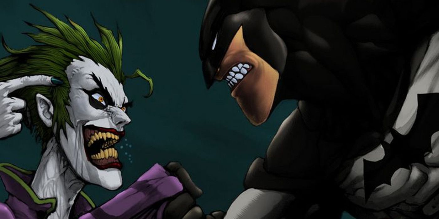 The Joker and Batman Slug It Out