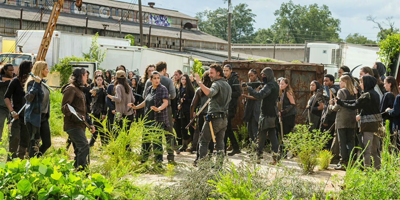 The Walking Dead Rick Meets Junkyard Gang
