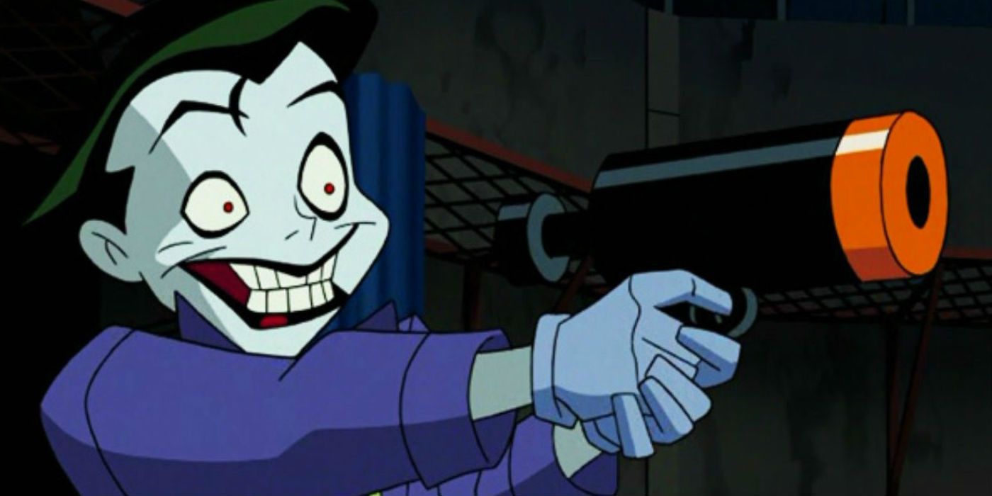 Tim Drake shoots Joker in Batman Beyond Return of the Joker