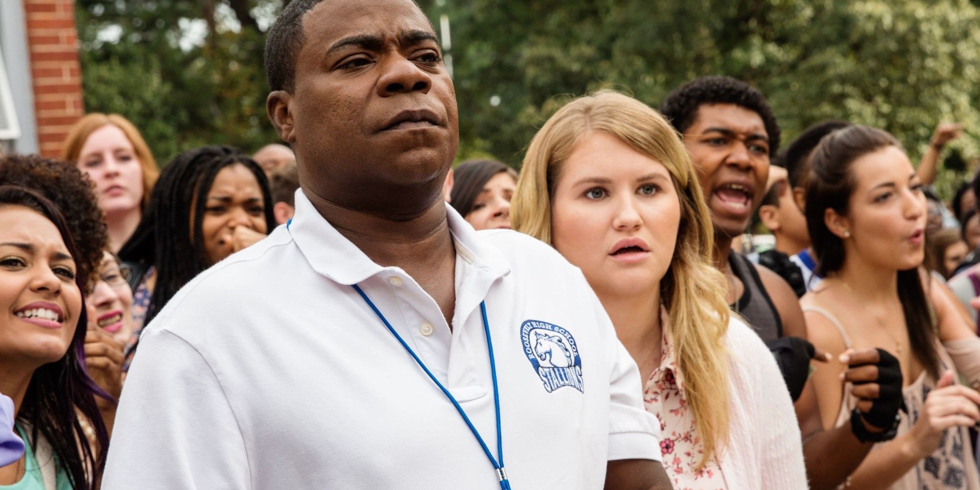 Tracy Morgan and Jillian Bell in Fist Fight