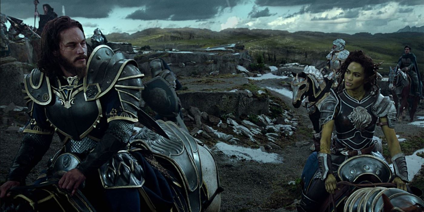 Travis Fimmel and Paula Patton in The Warcraft Movie