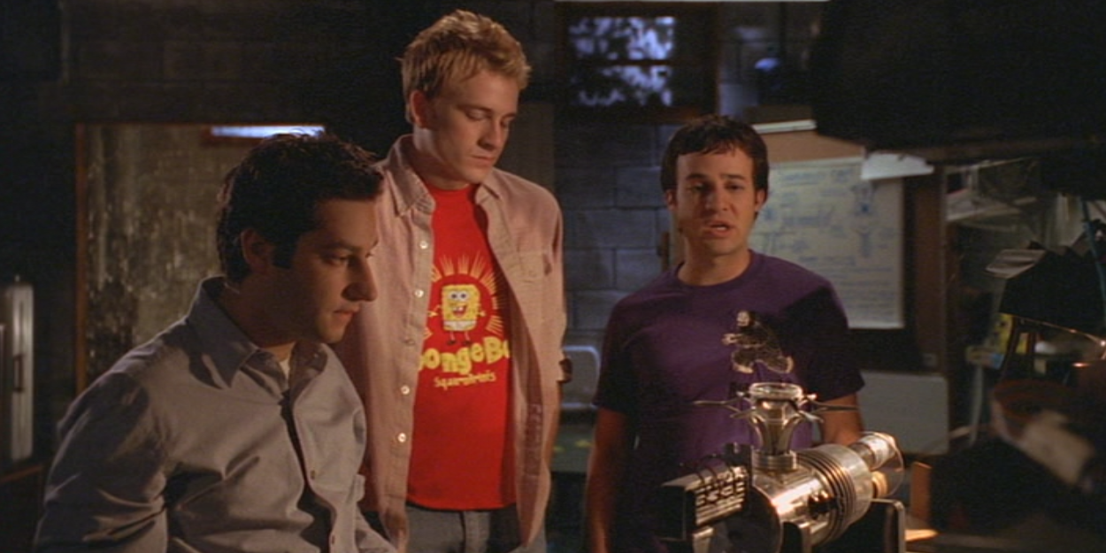 Warren, Jonathan, and Andrew on Buffy